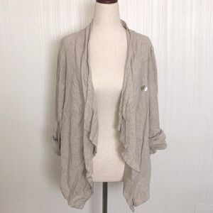 $188 Karen Kane linen blazer jacket XS S